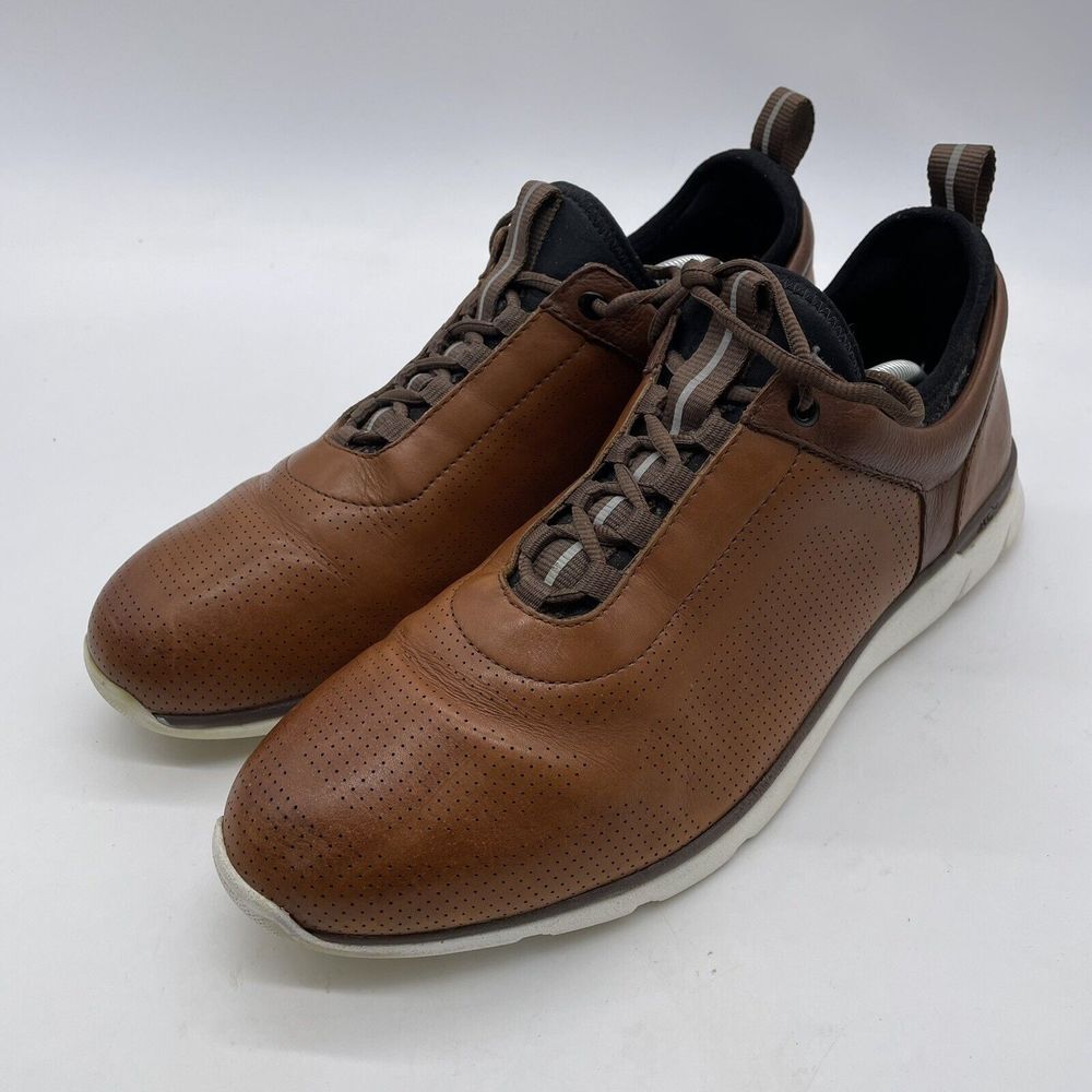 Johnston & Murphy XC4 Prentiss Shoes Mens 12 XW H2O Brown Mohogany Leather